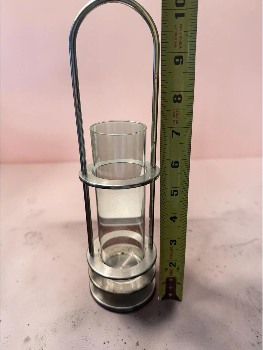Vintage Hanging Brass Hurricane Style Candle Light Holder, Nautical?